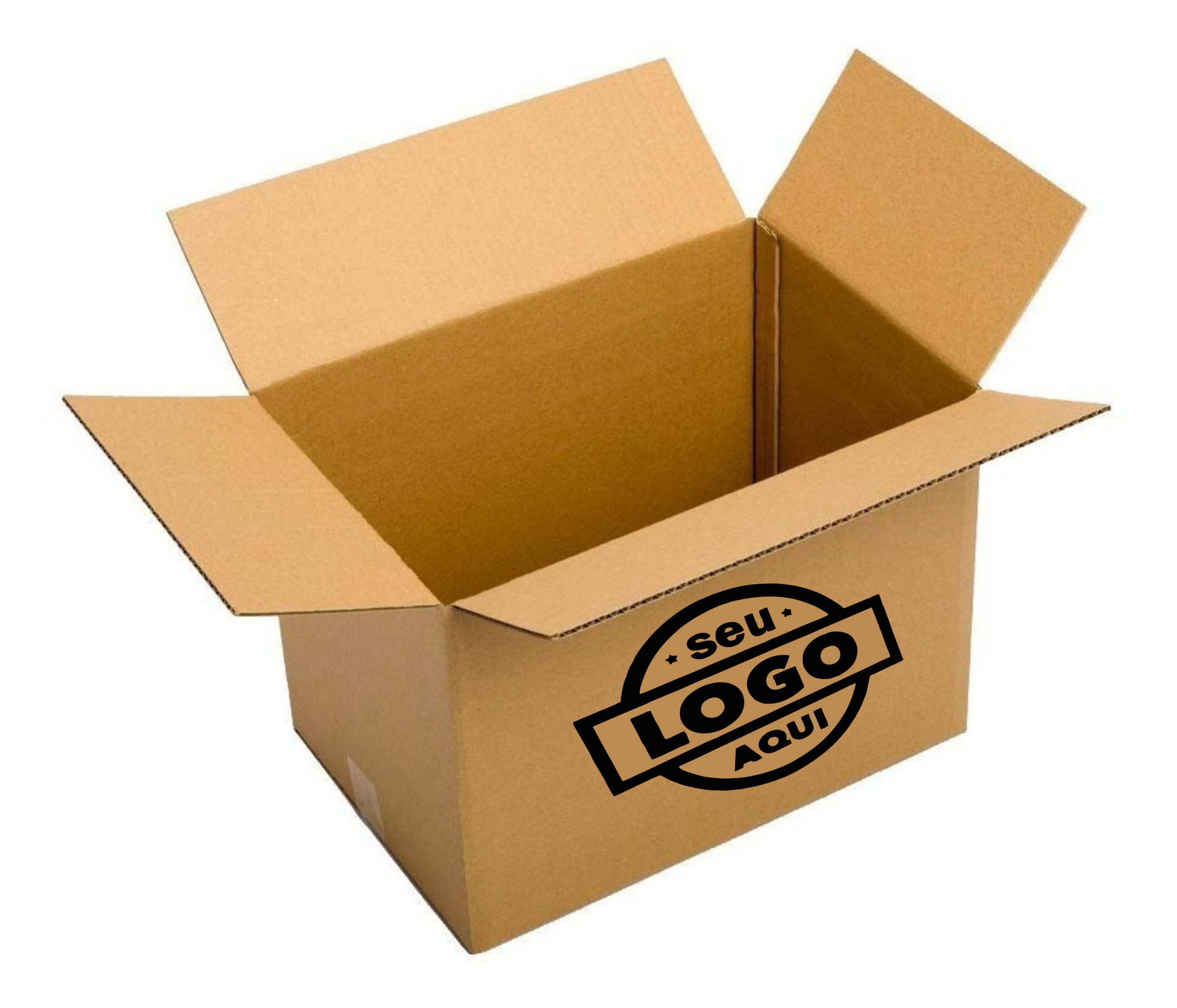 Caixa De Papelão Para Bolo Com Logotipo??